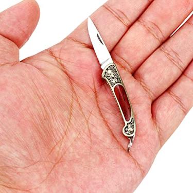 Imagem de Canivete de bolso para pasta, ferramenta Eastern Delights coleção miniatura para abrir o pacote (marrom)