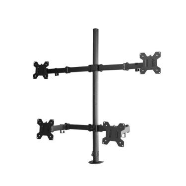 Imagem de Suporte para 4 Monitores / TVs até 32 PIX - Morsa -  Regulagem de Altura e Ângulo - VES...