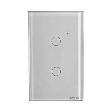Imagem de Interruptor Inteligente Wifi 2 Botões Touch Bivolt Foxlux
