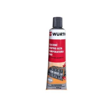 Imagem de Cola Silicone Neutro Alta Temperatura Cinza Pro 85g Wurth