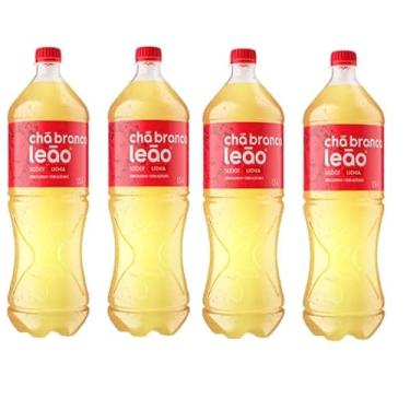 Imagem de Chá Leão Branco Lichia Zero Pet 1,5l 4 Unidades