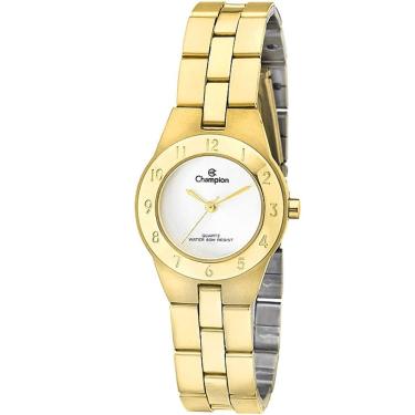 Imagem de Relógio CHAMPION feminino analógico dourado prata CH24017H