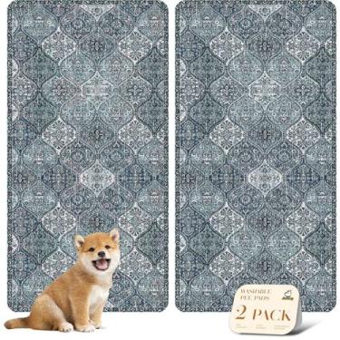 Imagem de Almofadas de xixi laváveis nunubaby para cães, antiderrapantes, à prov