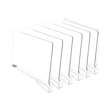 Imagem de Divisórias De Acrílico Transparente Para Armários, Placas Ajustáveis P