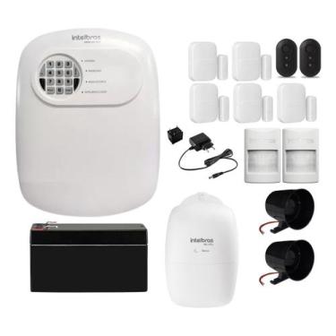 Imagem de Kit Alarme e Cerca Elétrica Intelbras ANM 24 NET com 7 Sensores e Duas