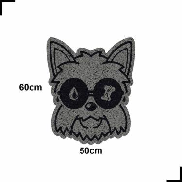 Imagem de Tapete pet cachorro yorkshire comedouro agua 50x60 higienico