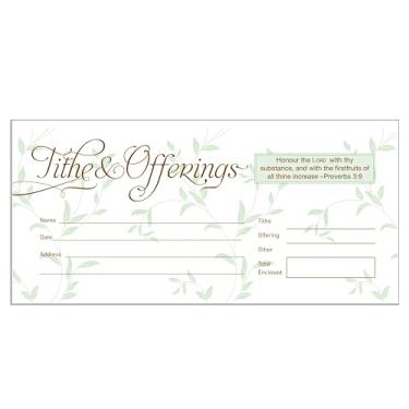 Imagem de Suplemento para Dicas e Ofertas de Envelope Provérbios 3: 9 Pacotes 52 Tamanho da aba