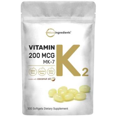 Imagem de Suplemento de microingredientes Vitamina K2 MK-7 200mcg - Micro Ingred