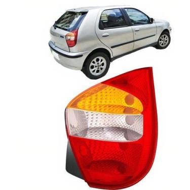 Imagem de Lanterna Traseira Palio Fire 01 02 03 04 05 06 Tricolor Base Preta LD 
