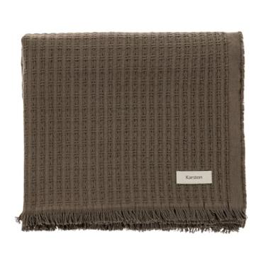 Imagem de Manta Decorativa 100% Algod�o Atlanta Cacau 2,00mX1,50m