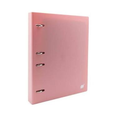 Imagem de Caderno Argolado Rosa Fichário Yes B5 Colegial Tons Pasteis com 96 Fol