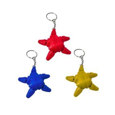 Imagem de Chaveiro Articulado Estrela do Mar  Acessório Criativo para Bolsas e C
