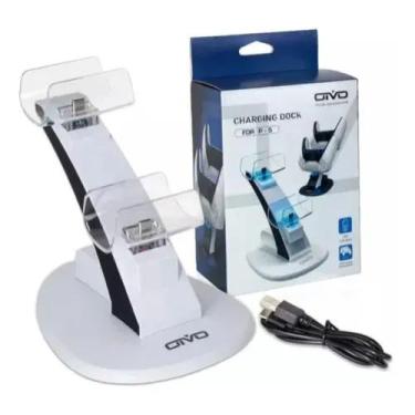 Imagem de Carregador Dock Controle Ps5 Suporte Vertical Playstation 5 - OIVO