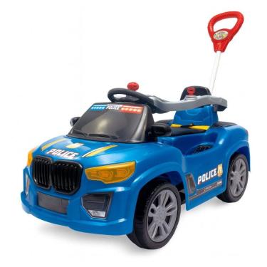 Imagem de Carrinho Pedal Infantil Quadriciclo Azul Buzina Bebe Criança