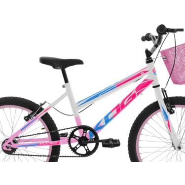Imagem de Bicicleta Aro 20 Infantil Menina Rosa Freio V-Brake Garfo Rigido Lazer,Rosa Degrade Rosa