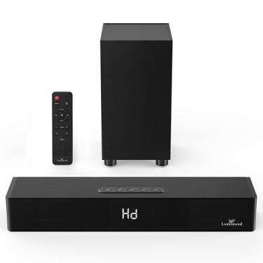 Imagem de Barra de som LARKSOUND com Subwoofer 2.1 Barra de som para TV Bluetoot