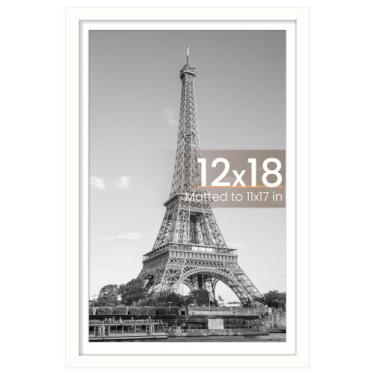 Imagem de Porta-retratos upsimple 12x18 branco para 11x17 com tapete ou 12x18 - 