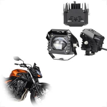 Imagem de Par Farol de Milha Led Auxiliar F011 Honda CB 500F 2017 2018 2019 2020