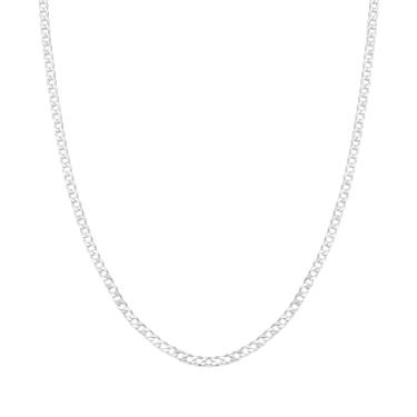 Imagem de Colar Masculino Grumet Corrente 70cm Fina Fio 060 Prata 925 Softjoias