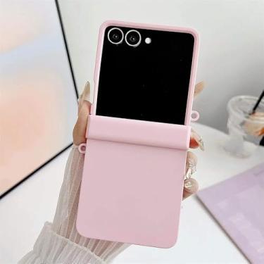 Imagem de Capa protetora de luxo fosca com dobradiça rígida e cor degradê para Samsung Galaxy Z Flip 6 5 4 3, rosa, para Samsung Galaxy Z Flip6