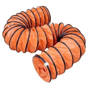 Imagem de Mangueira de duto flexível de PVC de 25 pés com corda ajustável para ventilador utilitário de 40,6 cm, exaustor (16 pol. x 25 pés)