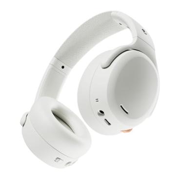 Imagem de Fone de Ouvido Bluetooth Skullcandy Crusher ANC 2 Over-Ear com Cancelamento Ativo de Ruído, Modo Ambiente, Áudio Personalizado, Fio Removível, 50 horas de bateria – Branco