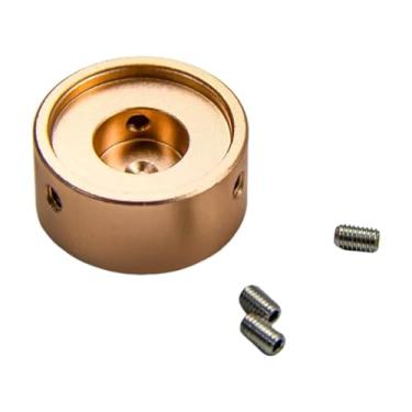 Imagem de Dynwave Tampa do botão do pedal de guitarra, proteção para pedal, substituição e reparo, com parafuso para pedais de efeito de guitarra, Ouro