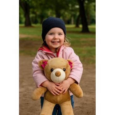 Imagem de Urso de Pelúcia Gigante com Laço e Gravata, 100 cm, Tecido Macio, Branco (Laços)