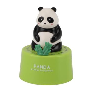Imagem de HEEPDD Timer de Cozinha Mecânica de 60 Minutos, Cartoon Formato de Animal Almear Timer de Contagem Regressiva Com Base Magnética para Cozinhar a Academia que Encontra a Sala de (Panda com base verde)