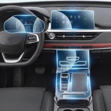 Imagem de YREAJZVS Tela de controle central automático TPU navegação anti arranhões proteção interior filme navegação GPS, para CHERY TIGGO 7 PRO 2022-2024