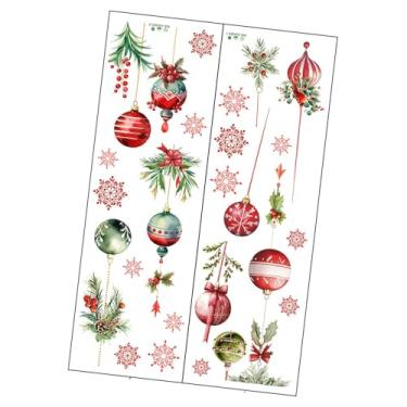 Imagem de Esquirla 2x Adesivos de Natal para Janelas de Vidro, Adesivos de Parede para Decoração de Parede para Escritório, Cozinha, Assento de Vaso Sanitário, Porta de