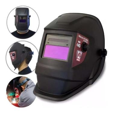 Imagem de Mascara Solda C/lente Auto Escur Com Regulagem Ton 4a13 - V8