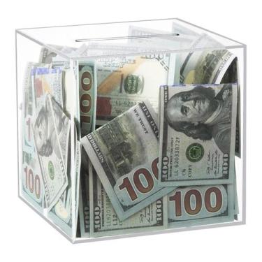 Imagem de Piggy Bank Thingrific Clear Acrylic Break para abrir 19 cm