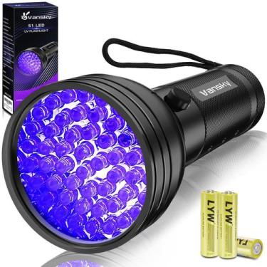 Imagem de Linterna UV Vansky de 395 nm con 51 LED para detectar orina de mascota
