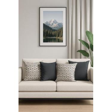 Imagem de Kit 4 Capas de Almofadas Tecido Impermeável! Tamanho 43X43 cm. Excelen