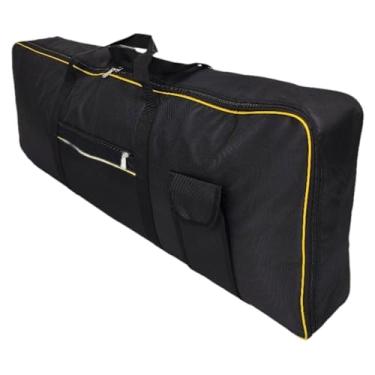 Imagem de MERIGLARE Bolsa protetora para piano eletrônico digital com 61 teclas, versátil, 102x40x15 cm, leve, portátil, tecido Oxford 600D