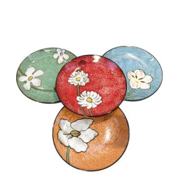 Imagem de Pratos de cerâmica para cozinha, 28 cm - conjunto de 4 pratos - para salada, pizza, pão, sushi, macarrão, aperitivo, servir, etc. - Seguro para lava-louças, micro-ondas e forno - para café da manhã