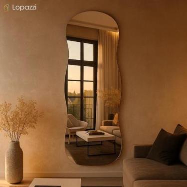 Imagem de Espelho 150X40cm Corpo Inteiro Decorativo Para Quarto Banheiro Sala Cl