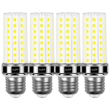 Imagem de Lâmpadas LED 20W (4 un) 2500 lúmens 6000K luz branca fria, soquete E26/E27, equivalente 200W, para ventilador, casa, garagem, galpão?,HJFF