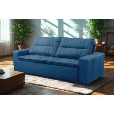 Imagem de Sofá Retrátil e Reclinável 2 lugares com Molas 1,50m Escócia Suede Mir