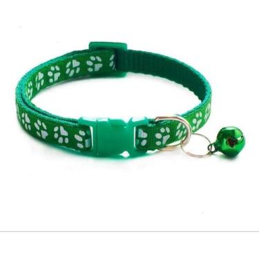 Imagem de Coleira Gato Cão Pet Com Pingente Sininho Ajustável - savioshop, P, VE