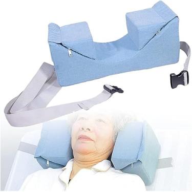 Imagem de Travesseiros De Cunha De Posicionamento De Cabeça Para Idosos Dormindo, Travesseiro Estabilizador De Cabeça De Apoio De Pescoço Travesseiros Verticais De Sono Suprimentos De Pacientes Acama