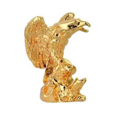 Imagem de FLCPJGV Escultura de Resina de Estátua de águia, Estatueta Delicada de Animal para Decoração de Casa, Prateleira, Decoração de Mesa de Escritório em Casa, Estilo D