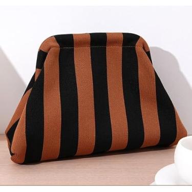 Imagem de Sacola elegante de palha – Design elegante e minimalista para viagens, casa e deslocamento diário, Amarelo