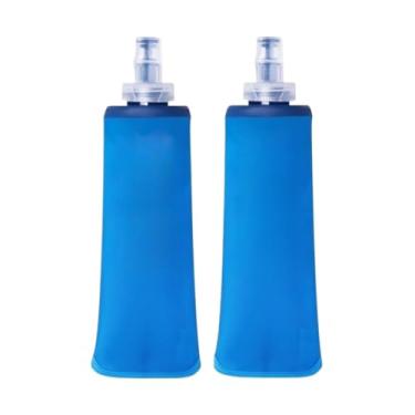 Imagem de 2 Garrafas Dobráveis Soft Flask Boca Pequena(AZUL,500 ML)