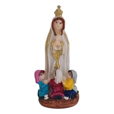 Imagem de Imagem de Nossa Senhora de Fátima com Pastores 8cm em resina - R&S