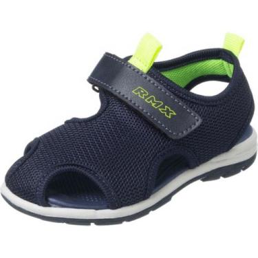 Imagem de Sandália Papete Infantil Menino Fechamento Ajustável Leve Respirável C