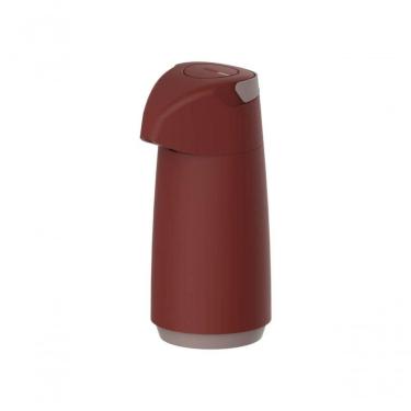 Imagem de Garrafa Térmica Tramontina Exata Vermelha Com Ampola De Vidro1 Litro