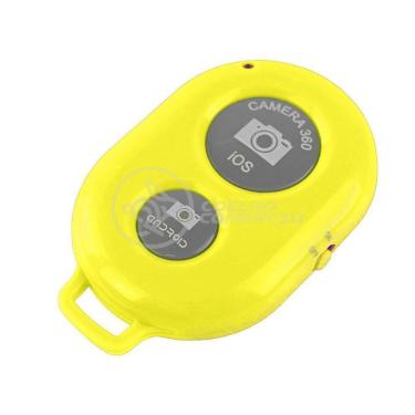 Imagem de Controle Remoto Disparador De Fotos Bluetooth Selfie Amarelo