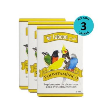 Imagem de Kit Alcon Labcon Club Polivitamínico 15ml Com 3 unidades